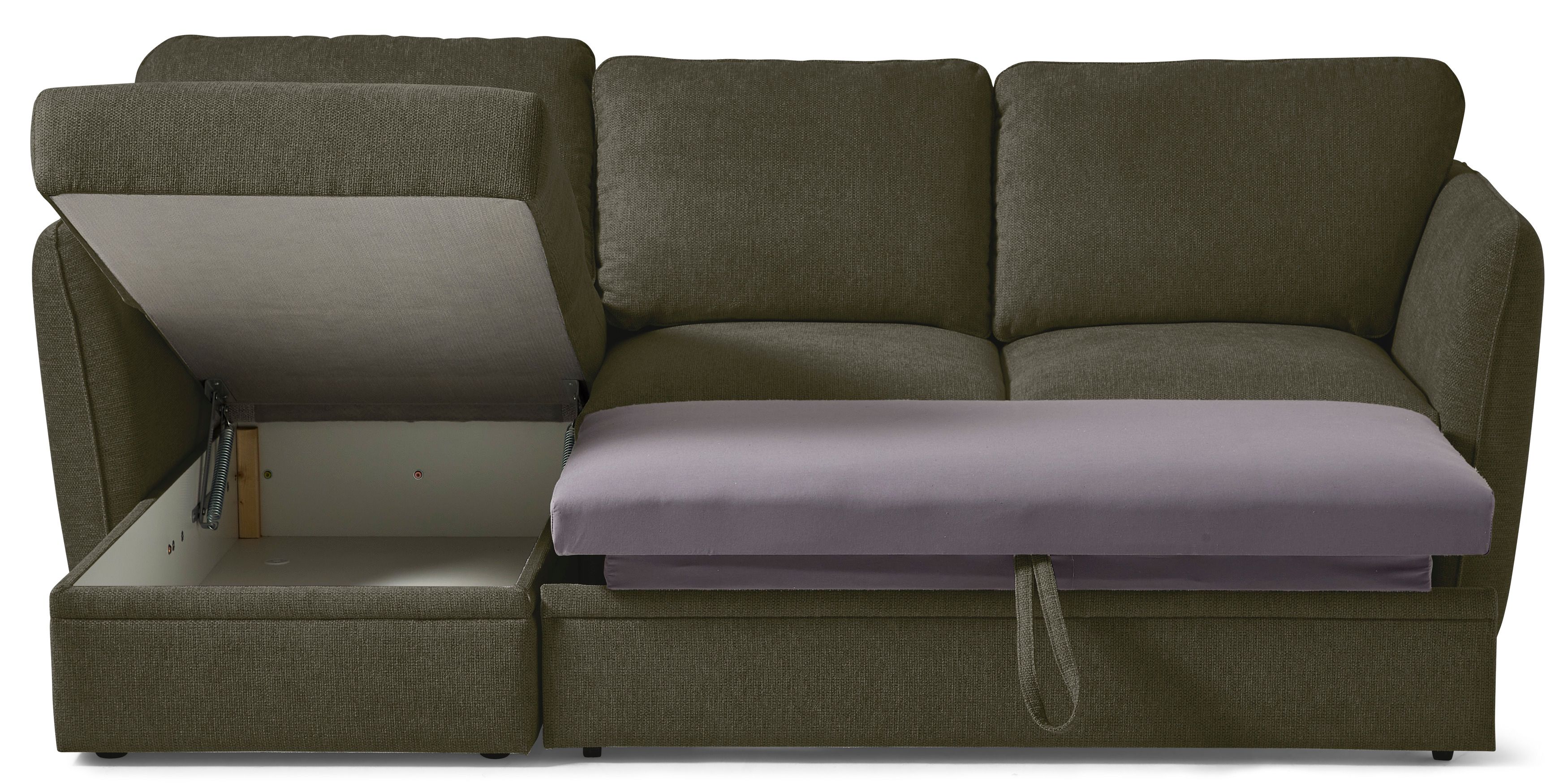 Öland Bäddsoffa med schäslong vänster view 2