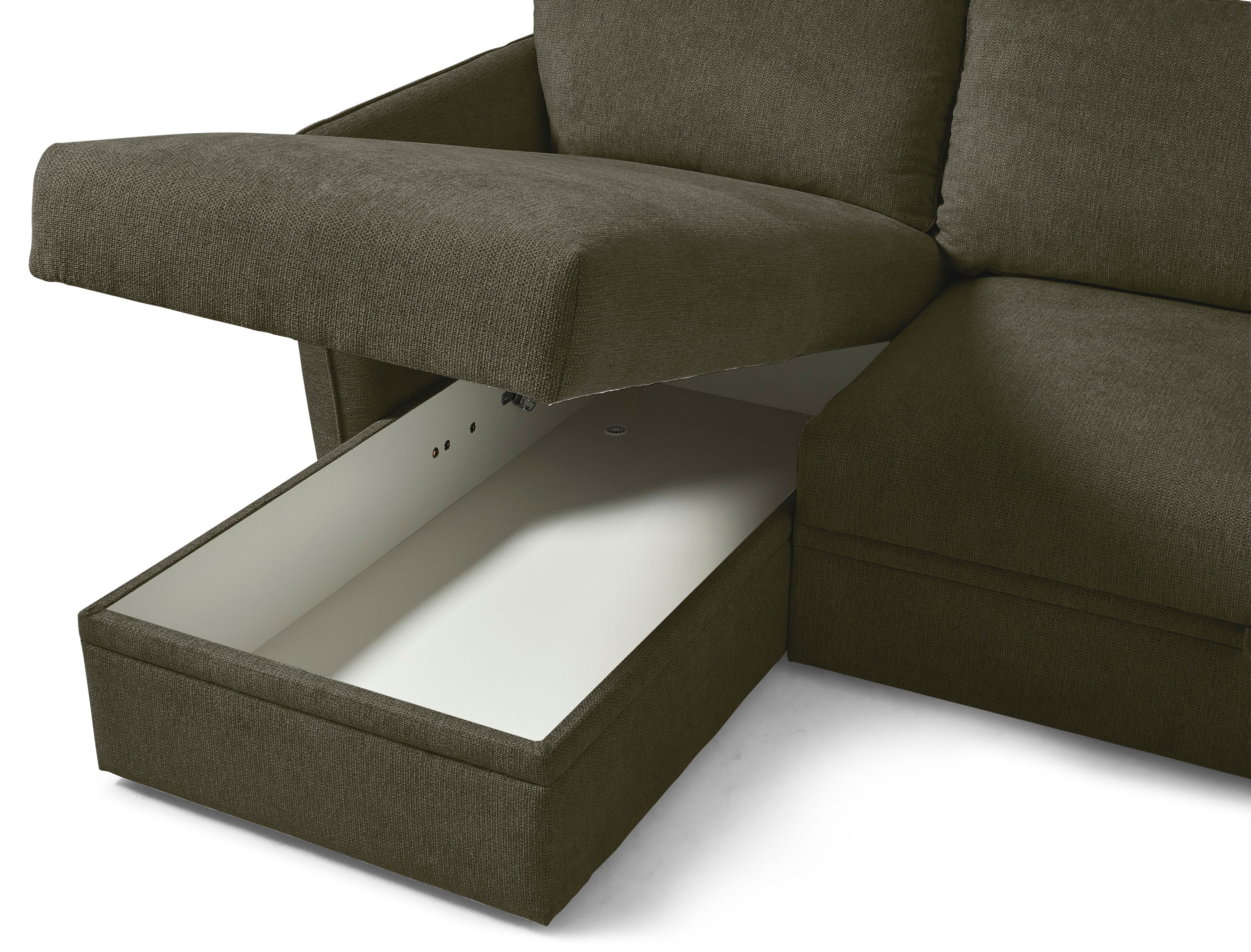 Öland Bäddsoffa med schäslong vänster view 5