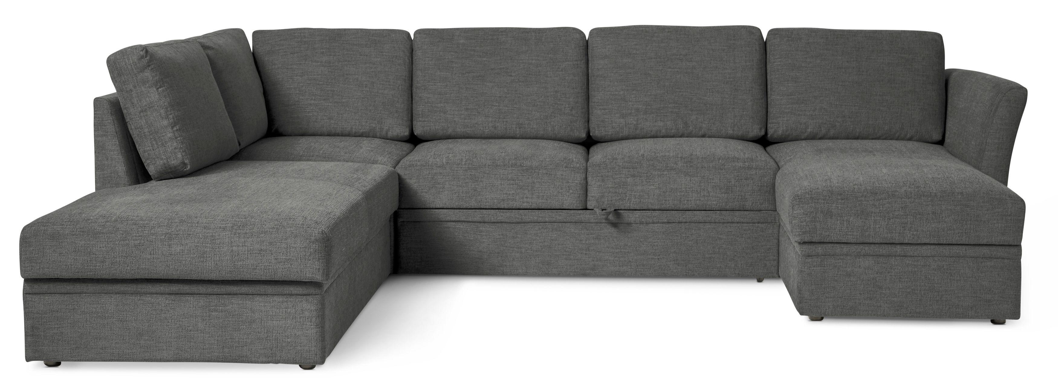 Öland Bäddsoffa med divan vänster och schäslong höger