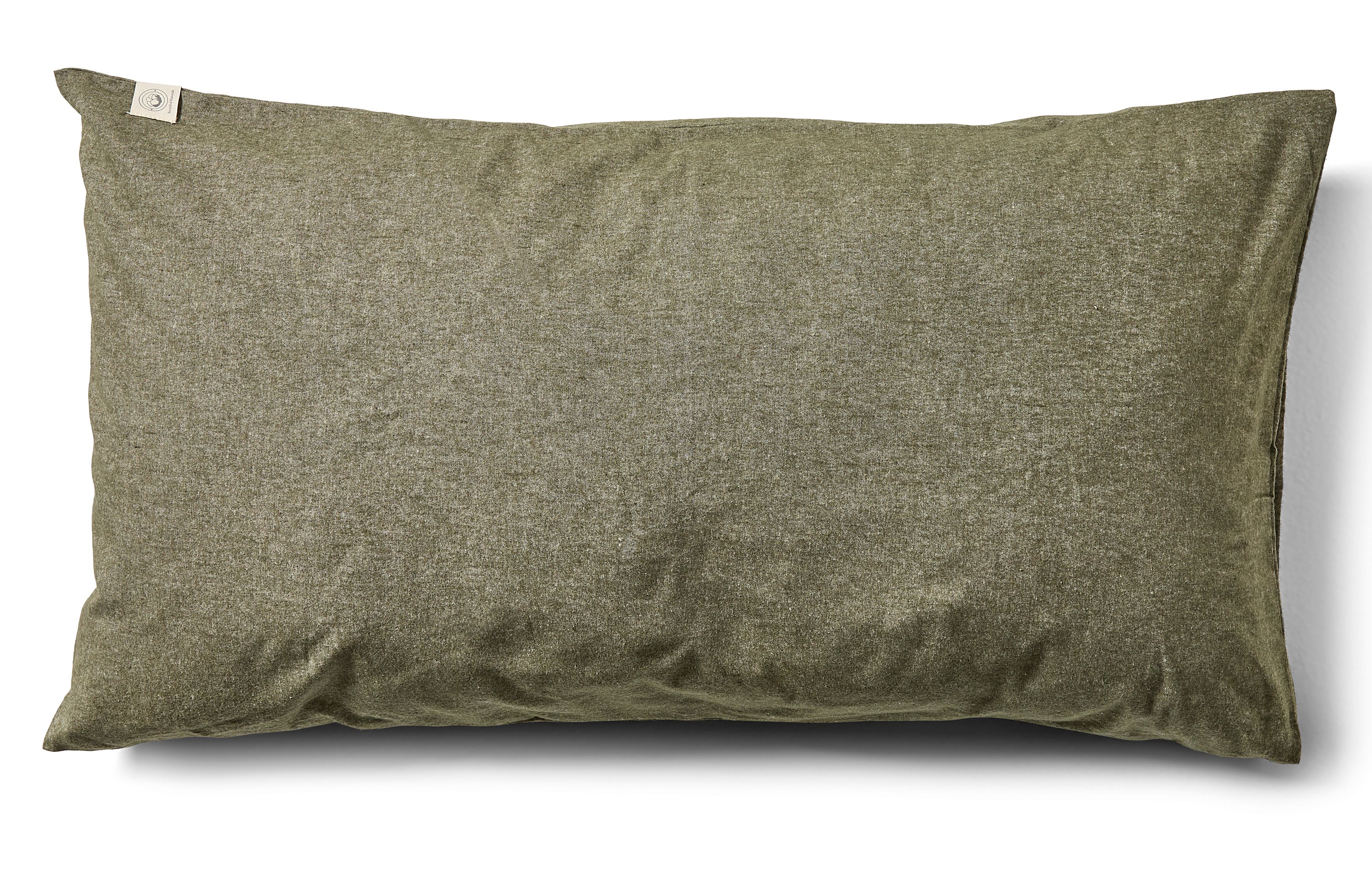 Majken Örngott till hotellkudde i garnfärgat bomullsflanell