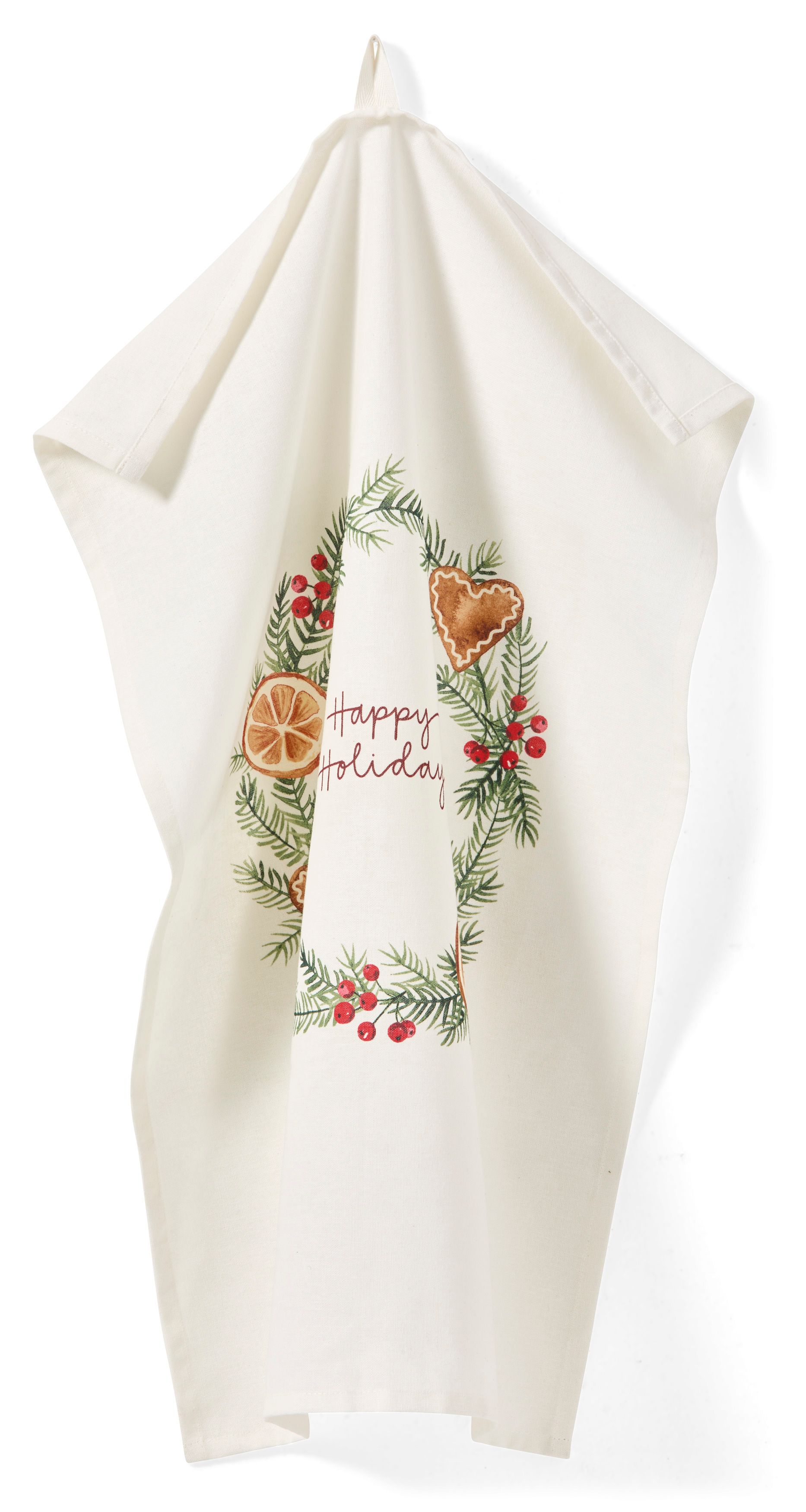 Happy holiday Kökshandduk