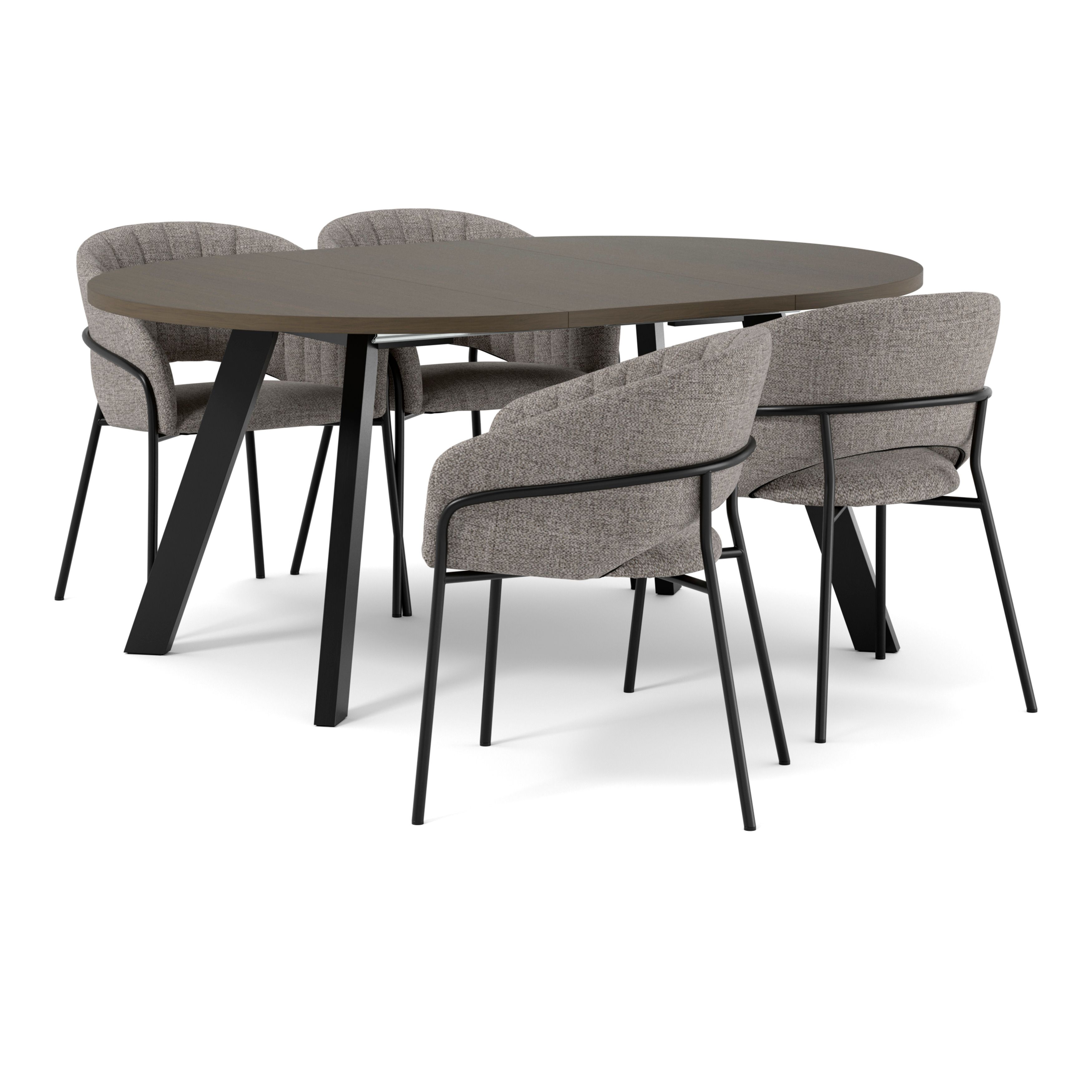 Nomad Matgrupp med 4 karmstolar Selina view 2