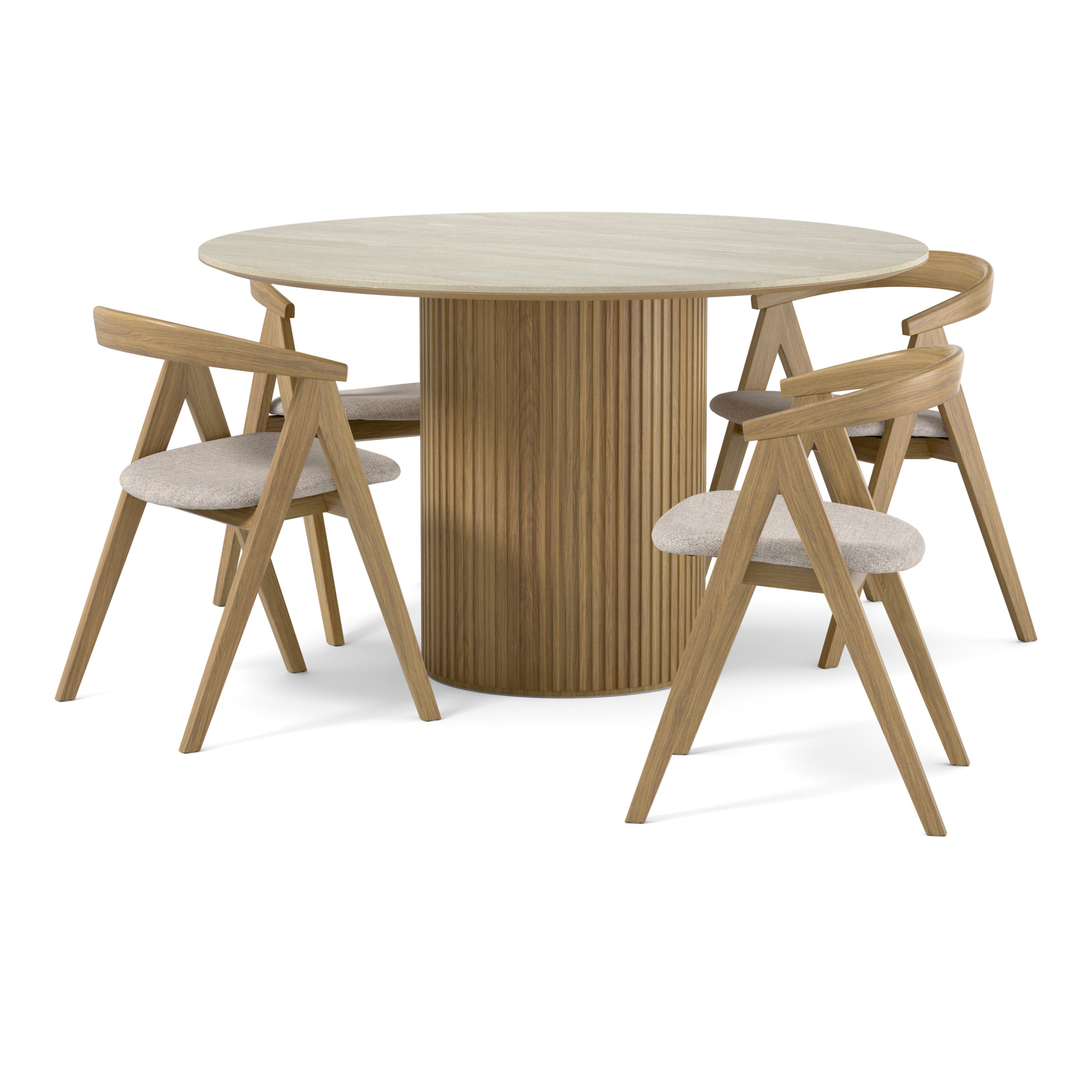 Astrid Matgrupp med 4 stolar Arvid