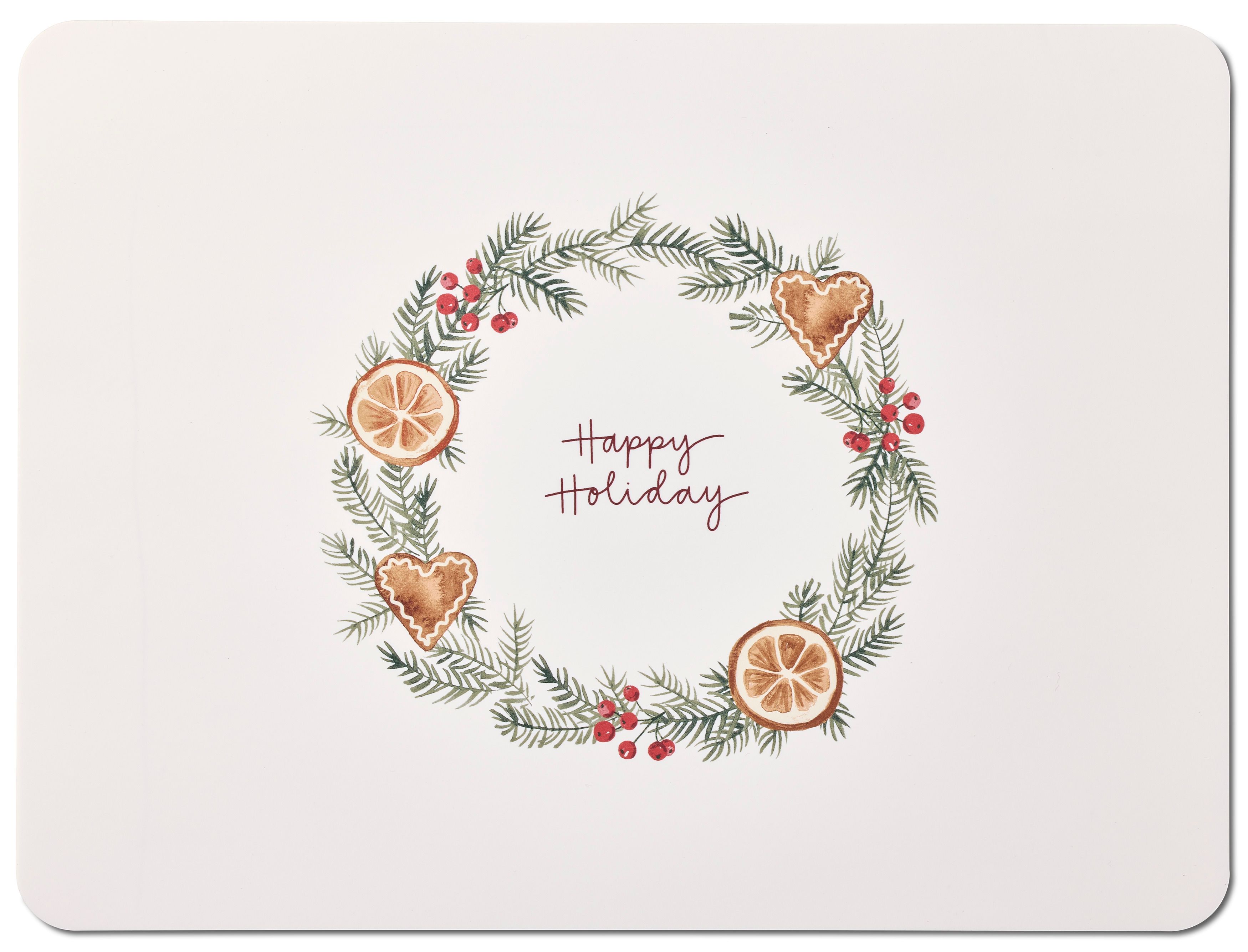 Happy holiday Tablett i plast