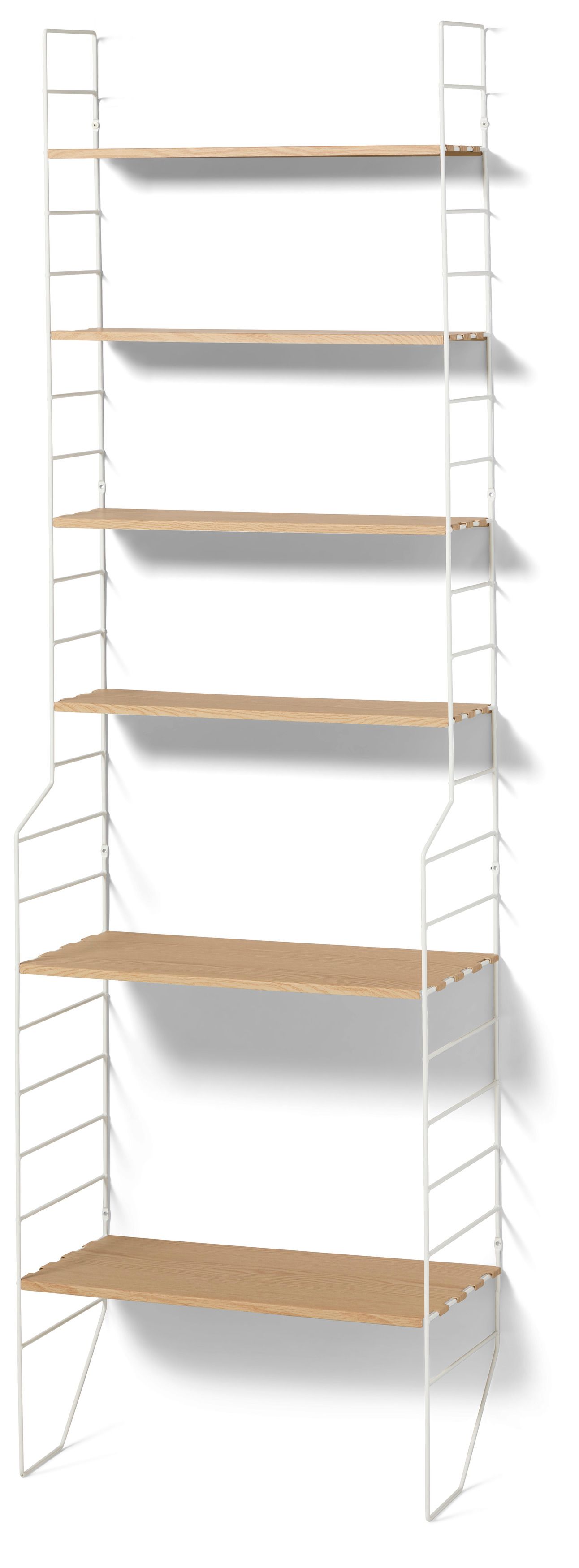 Wera Vägghylla byggbar med 6 hyllplan