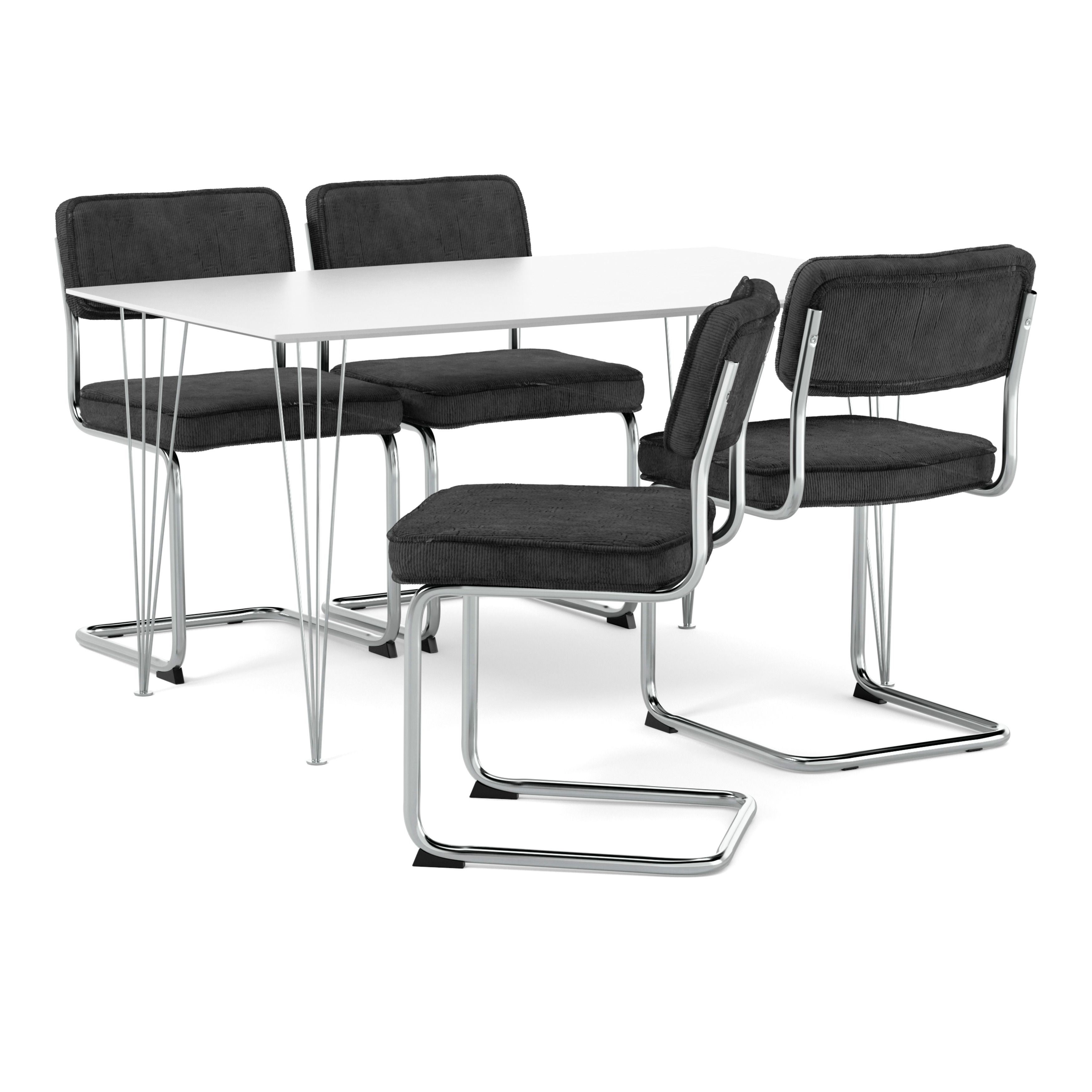 Plaine Matgrupp med 4 stolar Merano