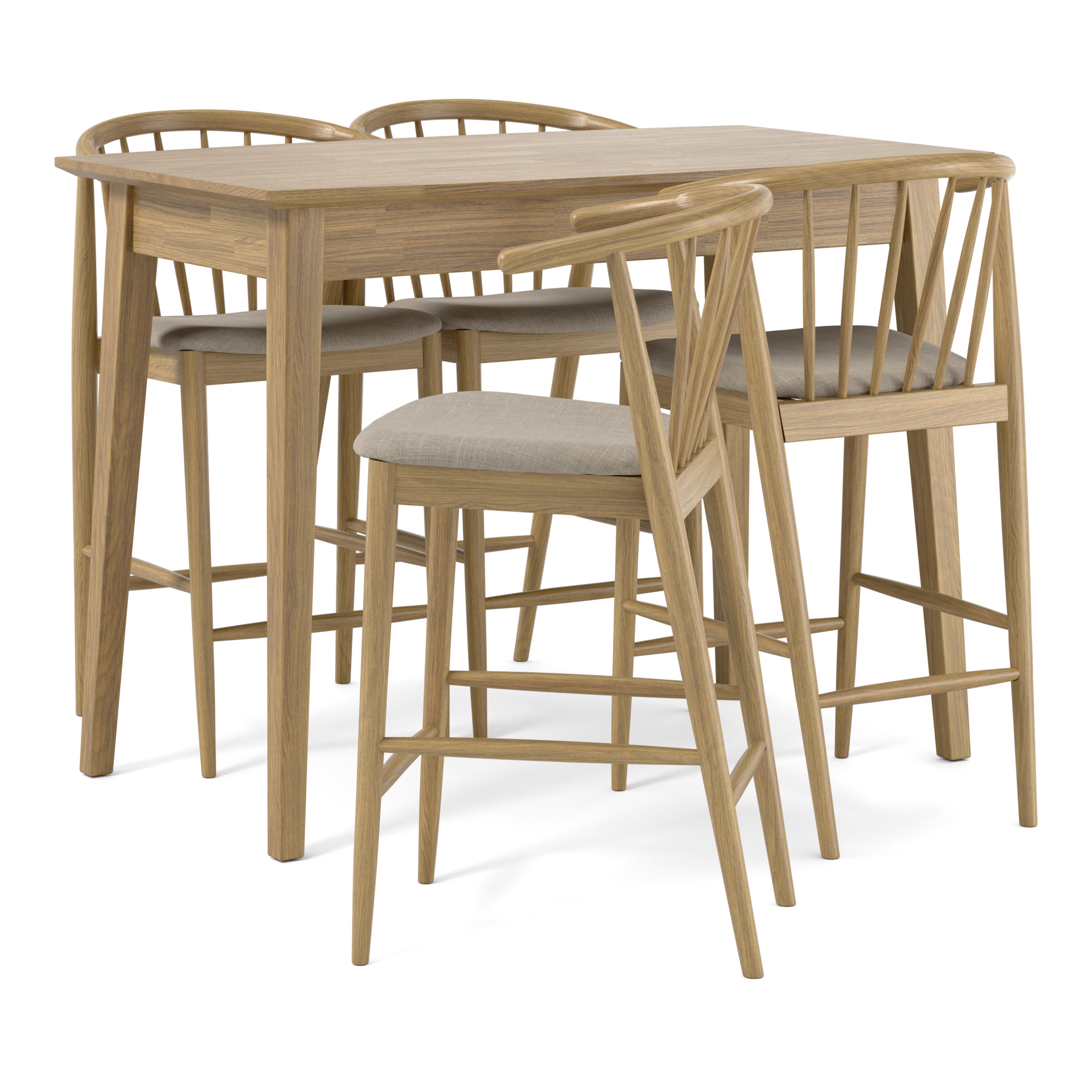 Ekerö Matgrupp med 4 barstolar Sixten