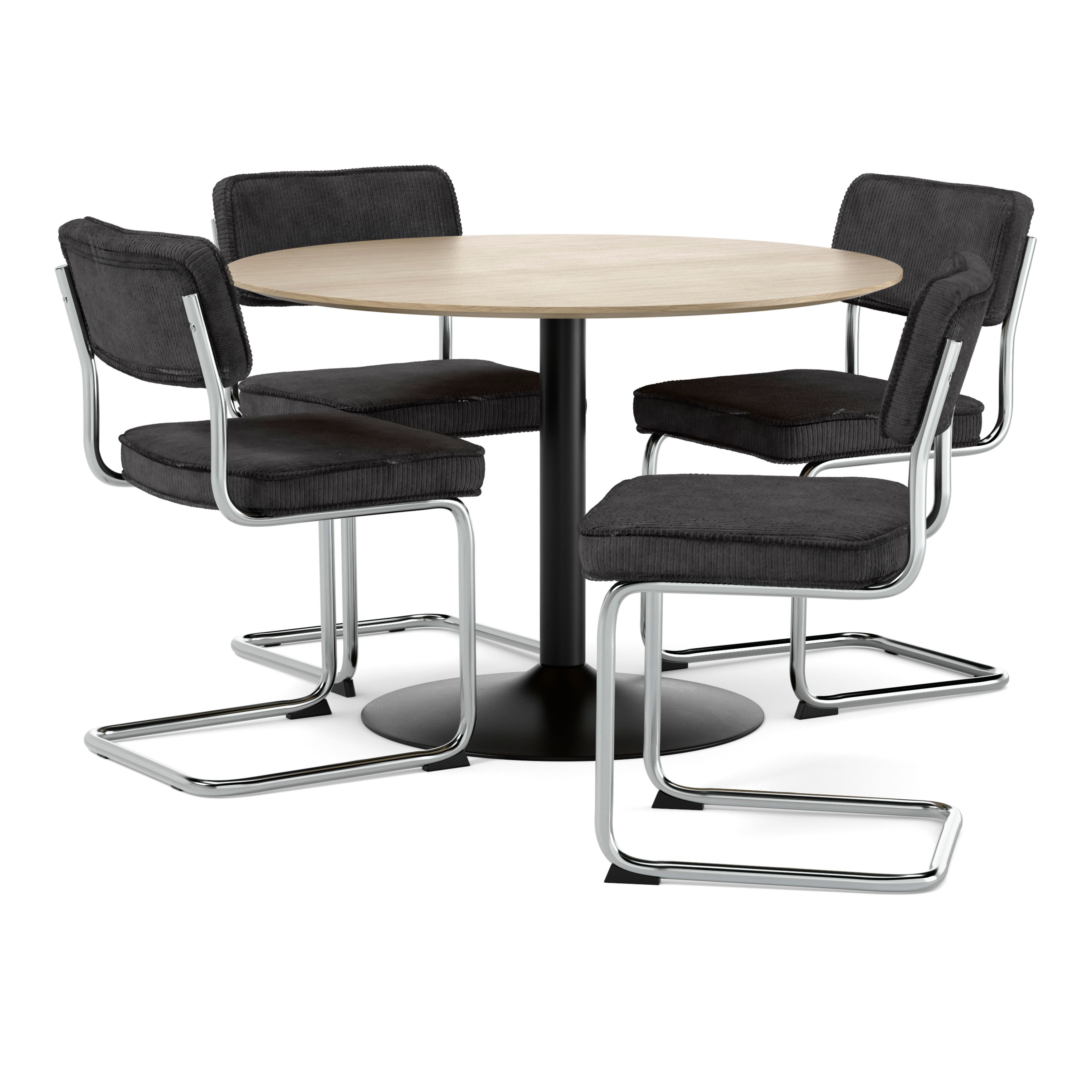 Plaine Matgrupp med 4 stolar Merano