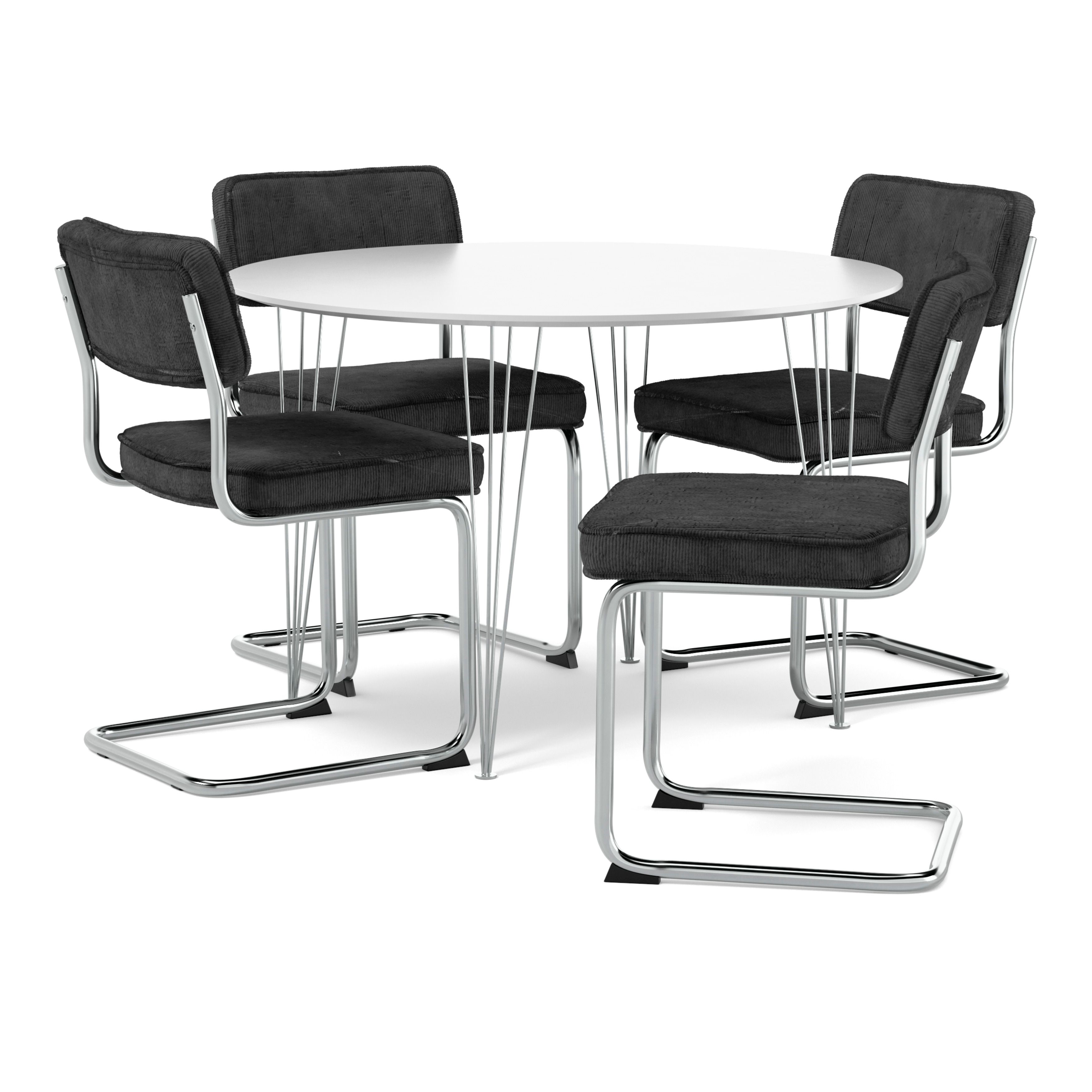 Plaine Matgrupp med 4 stolar Merano