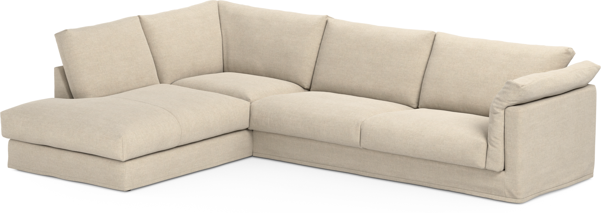 Cherrie Klädsel 3-sits soffa med divan vänster view 3