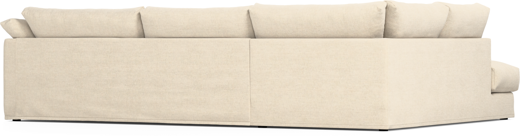 Cherrie Klädsel 3-sits soffa med divan vänster view 4