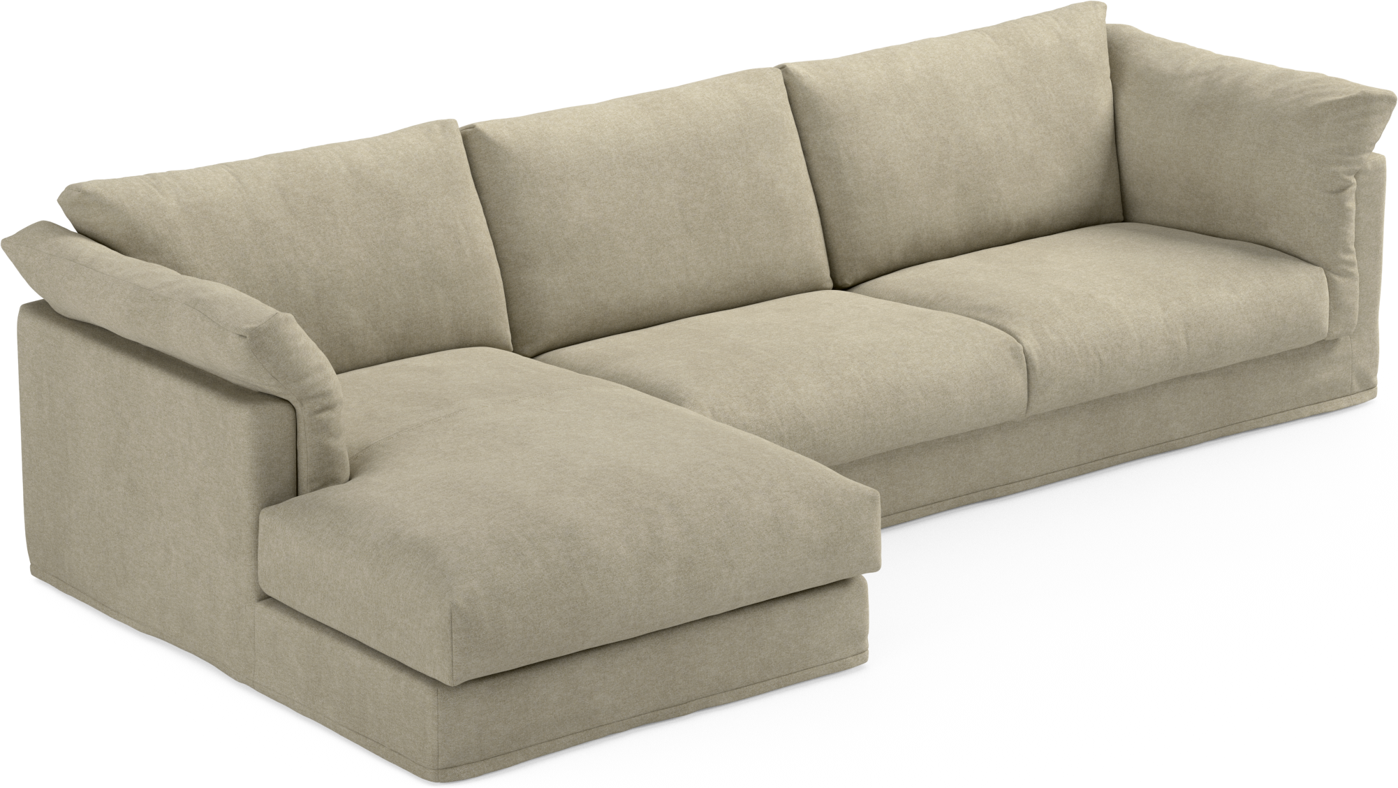 Cherrie Klädsel 3-sits soffa med schäslong vänster view 2