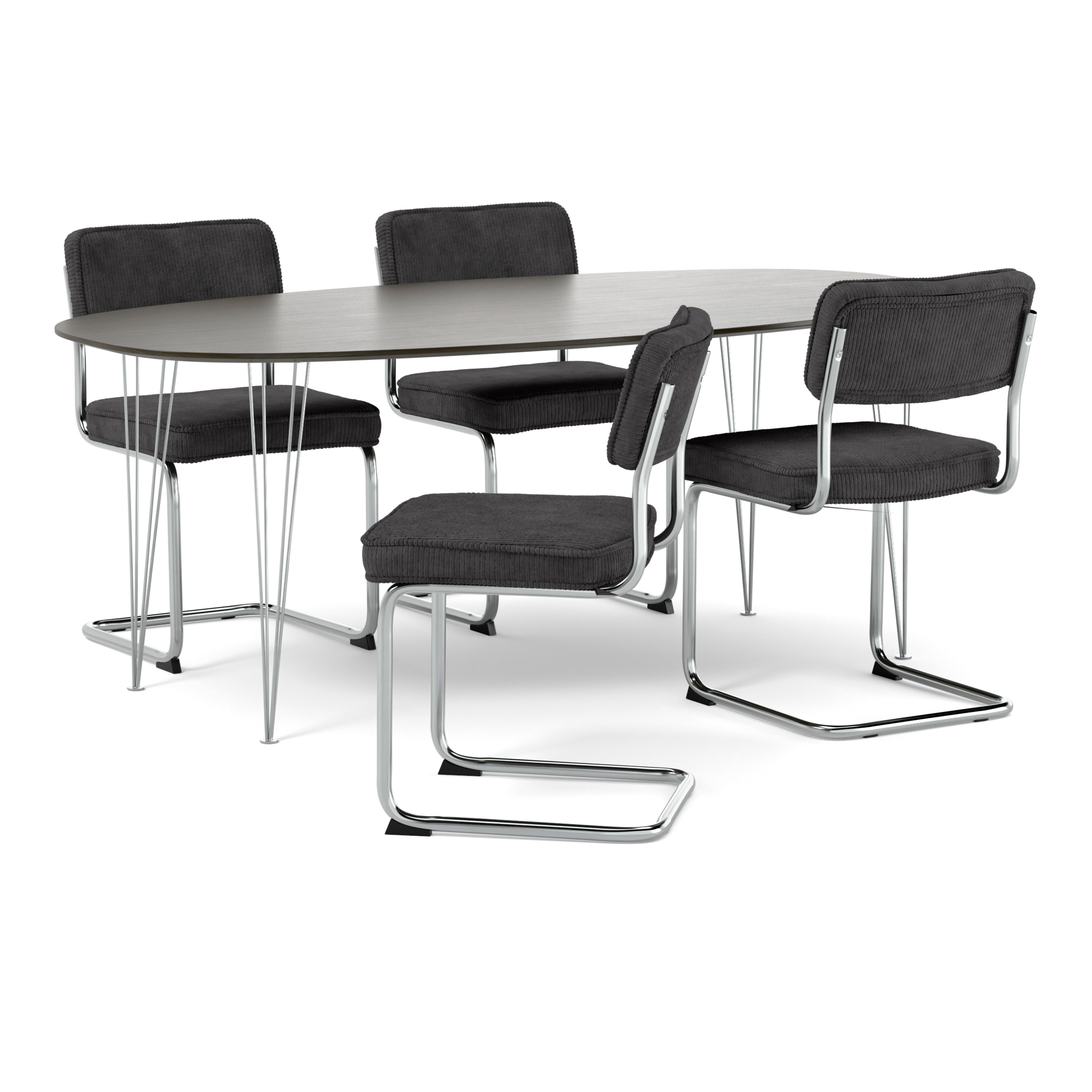 Plaine Matgrupp med 4 stolar Merano