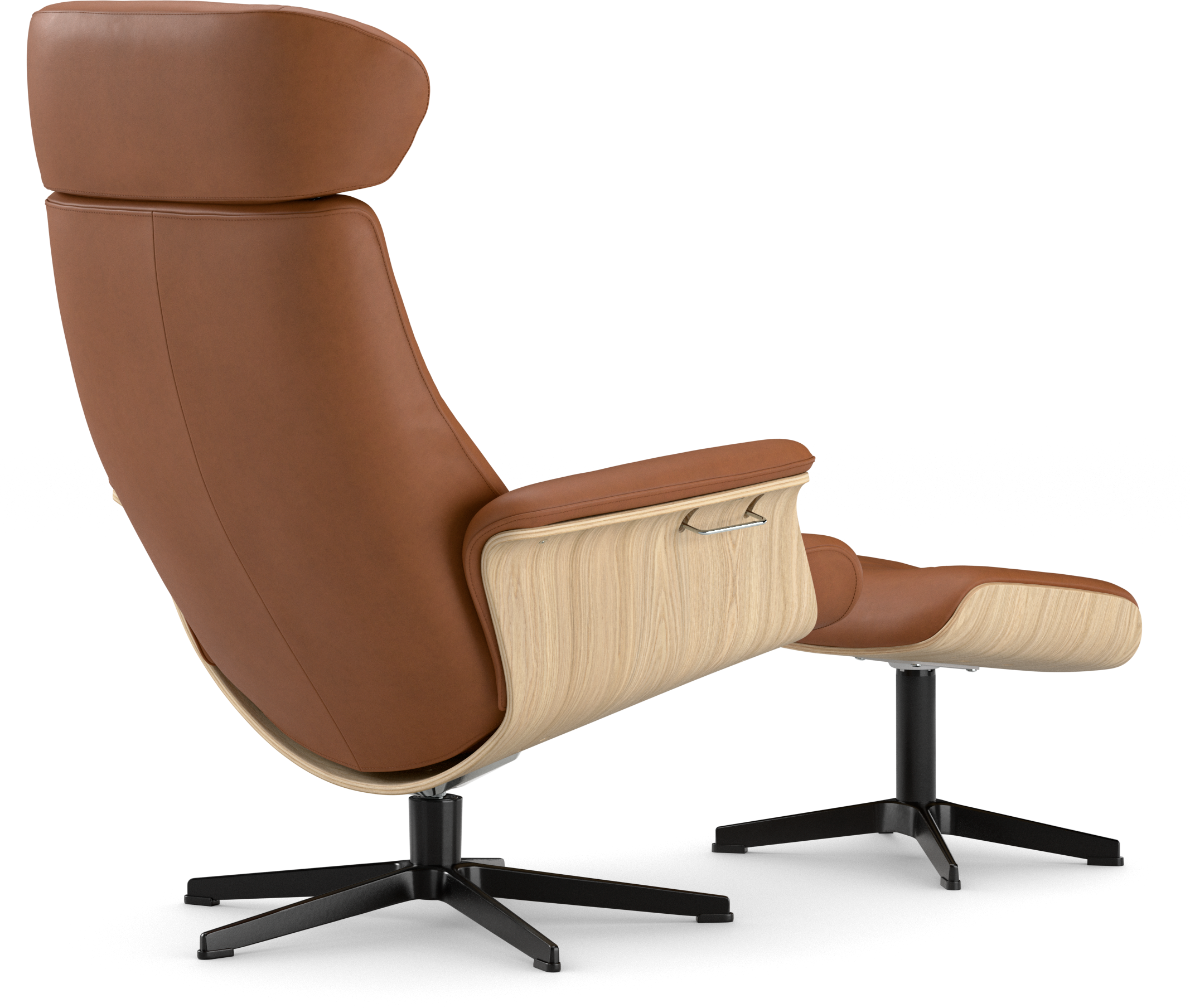 Timeout XL Fåtölj och fotpall pikérad view 2