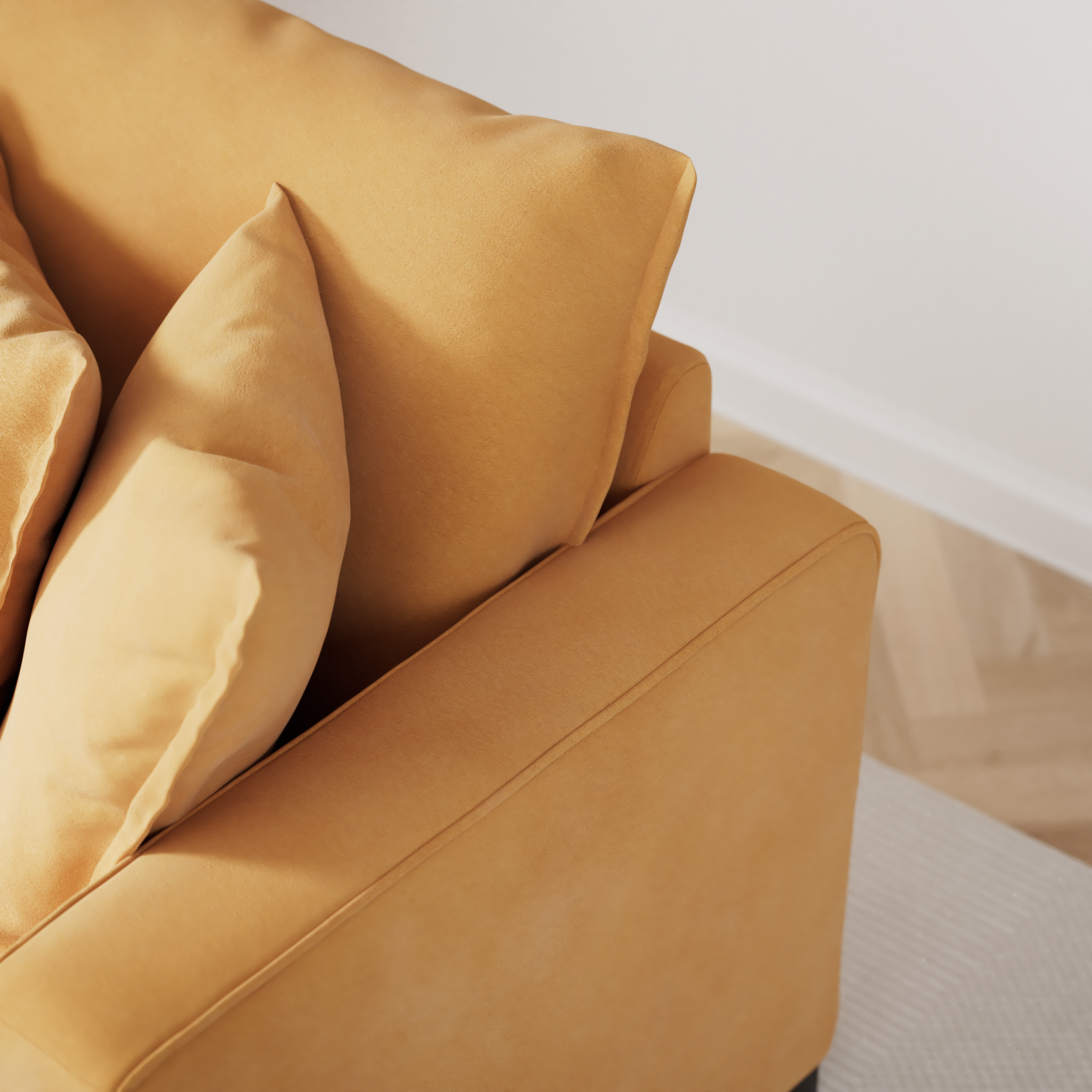 Mila 2-sits soffa med schäslong XL höger view 6