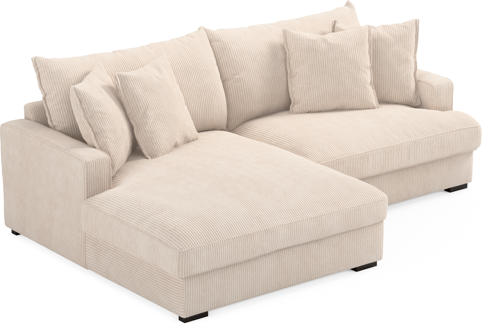 Mila 2-sits soffa med schäslong XL vänster view 2