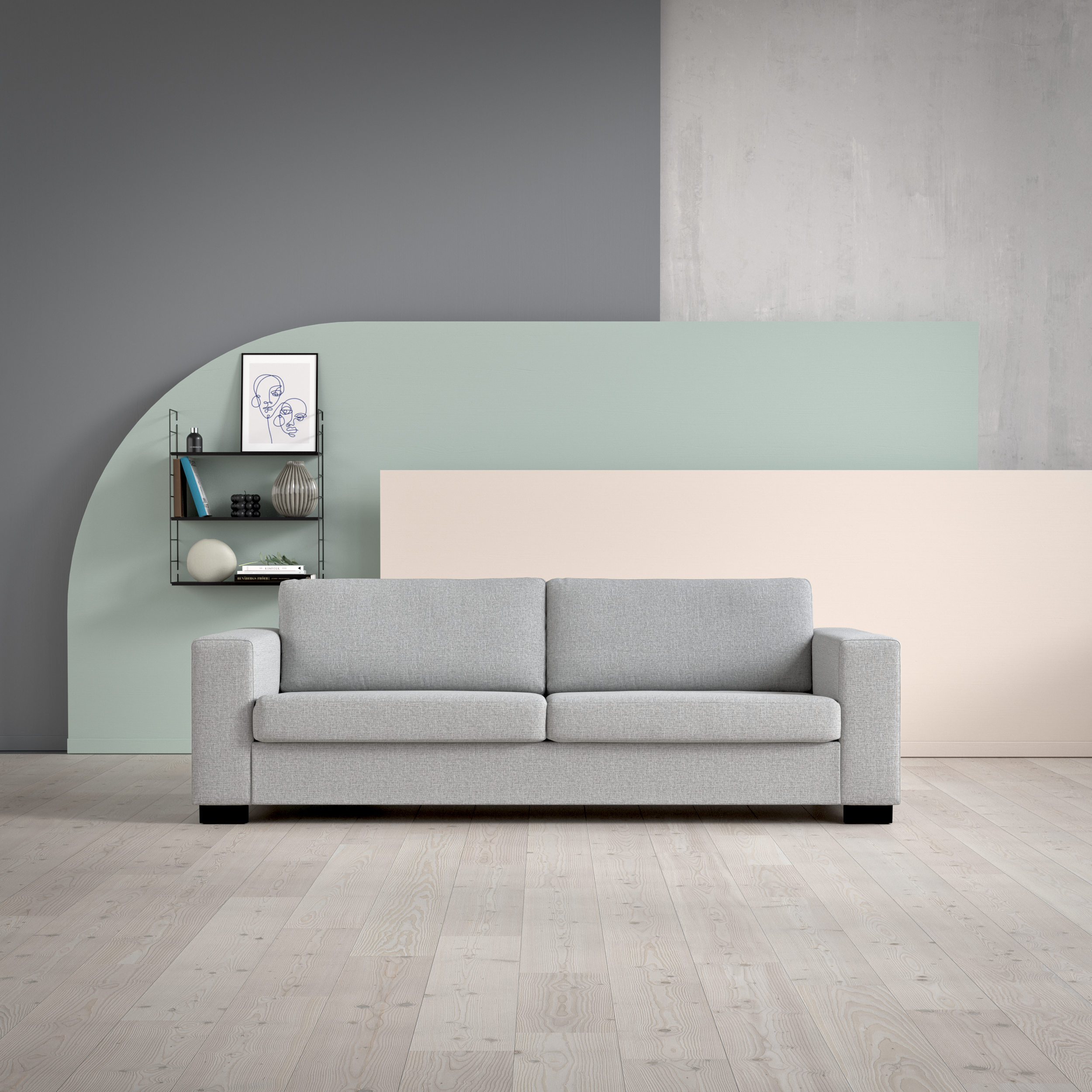 Nevada 3-sits soffa view 2