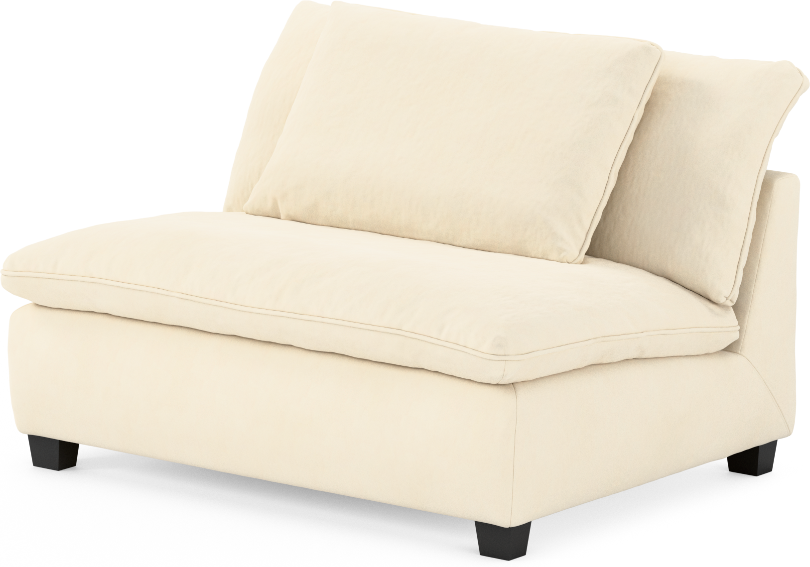 Bellora 2-sits utan armstöd view 3