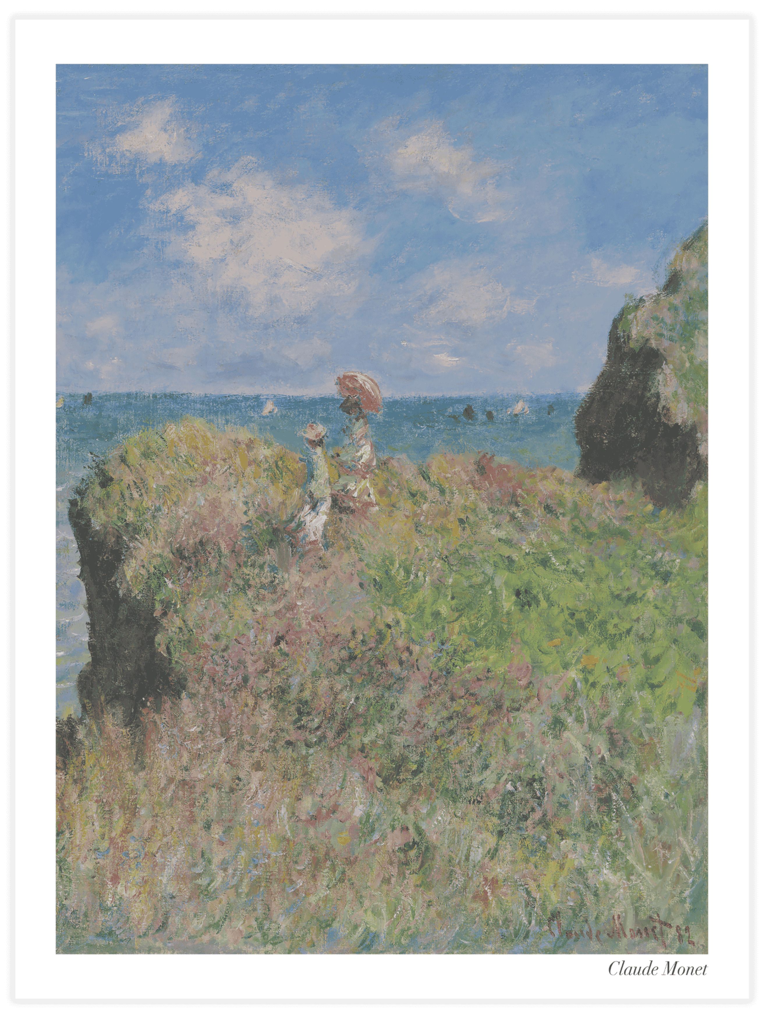 Cliff Walk at Pourville Poster