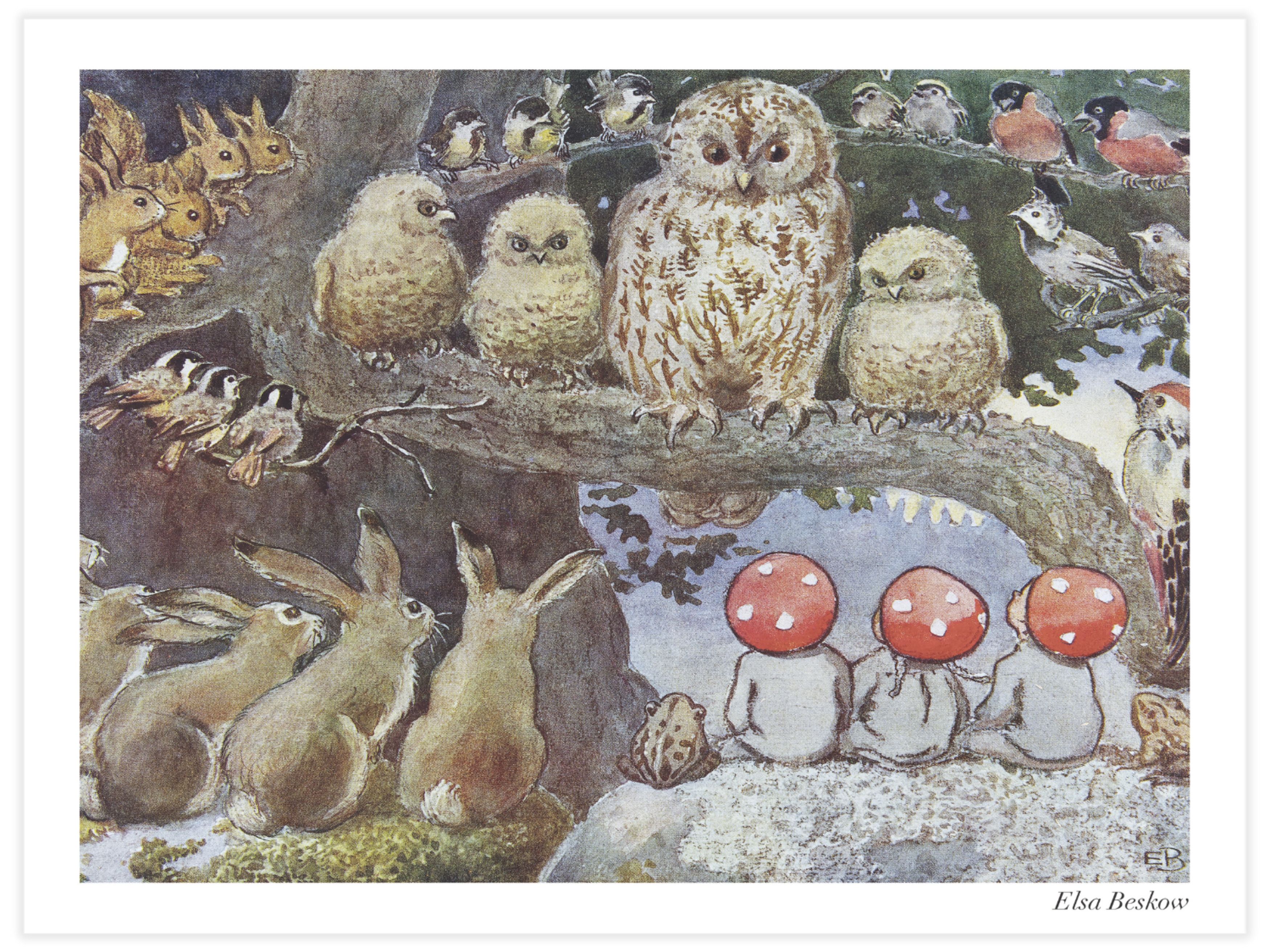 Ugglemor lär om skogen Poster