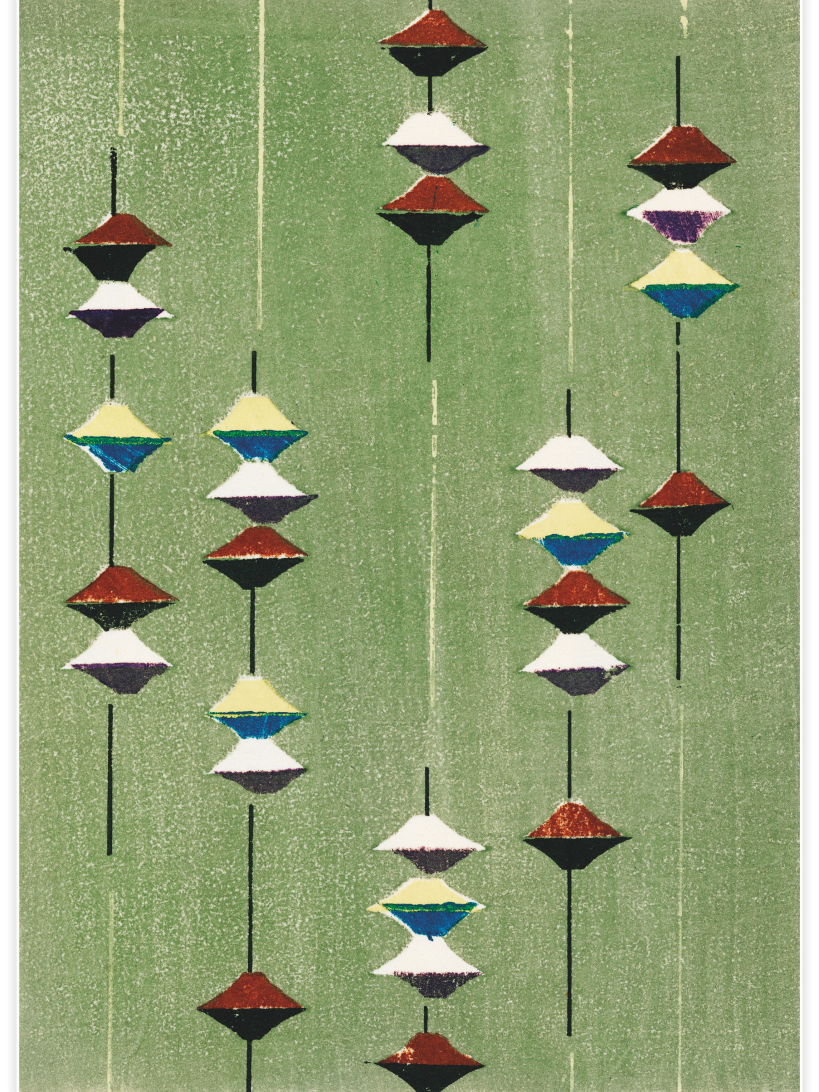 Vintage woodblock 1 Poster