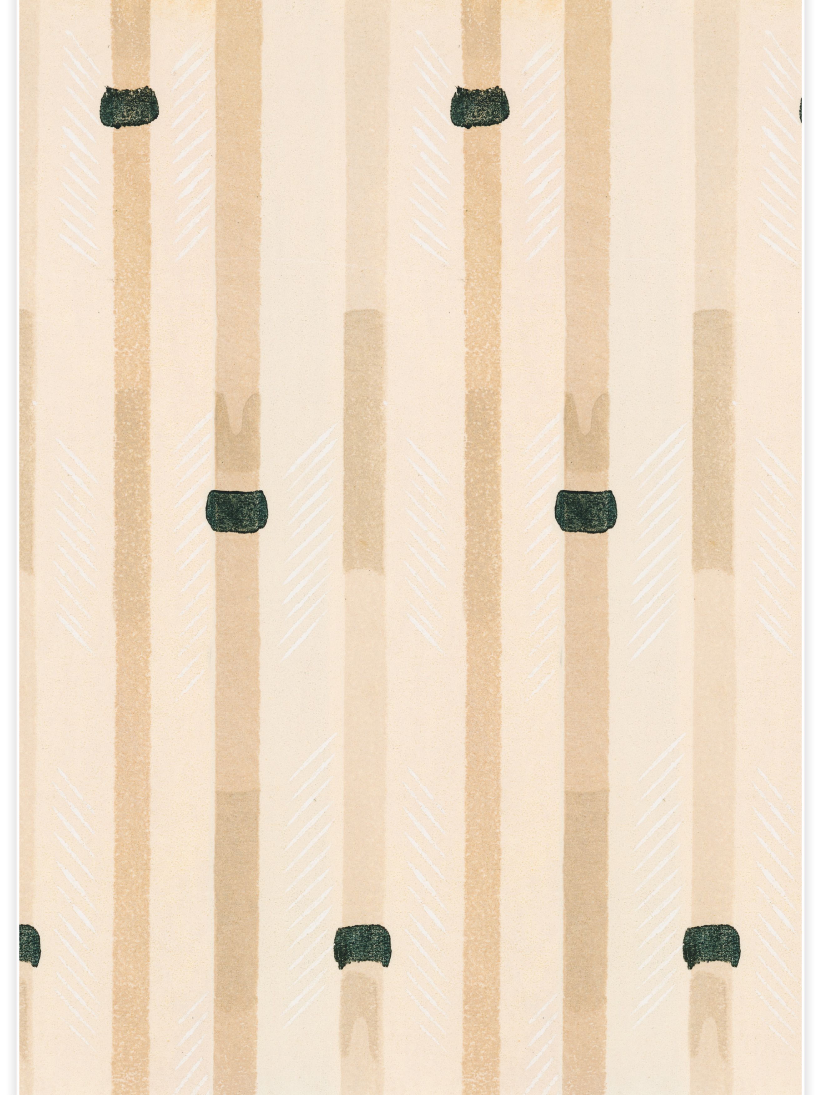 Vintage woodblock 8 Poster