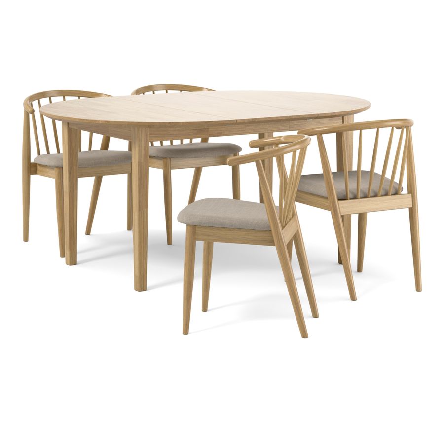 Ekerö Matgrupp med 4 stolar Sixten view 2