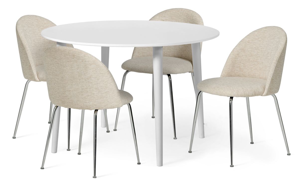 Plaine Matgrupp med 4 stolar Kiwi