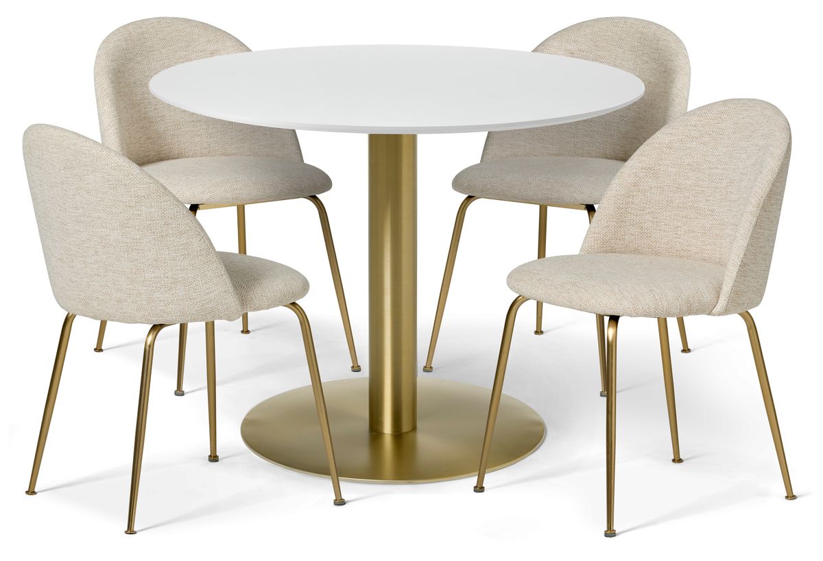 Plaine Matgrupp med 4 stolar Kiwi