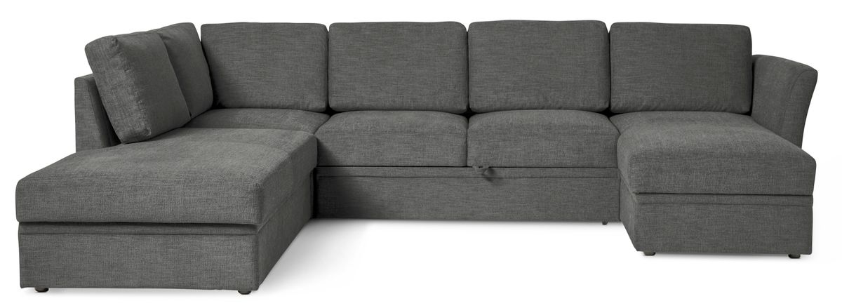 Öland Bäddsoffa med divan vänster och schäslong höger