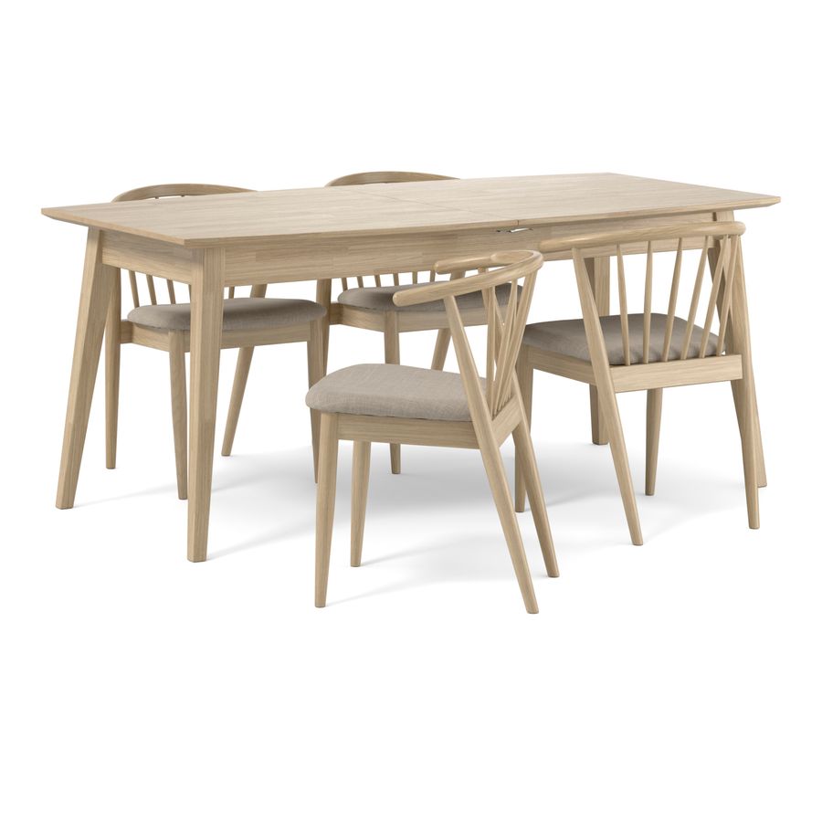 Ekerö Matgrupp med 4 stolar Sixten