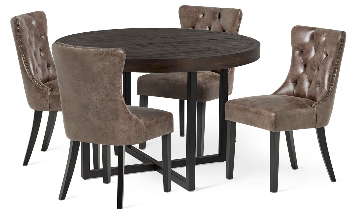 Woodenforge Matgrupp med 4 stolar Dora