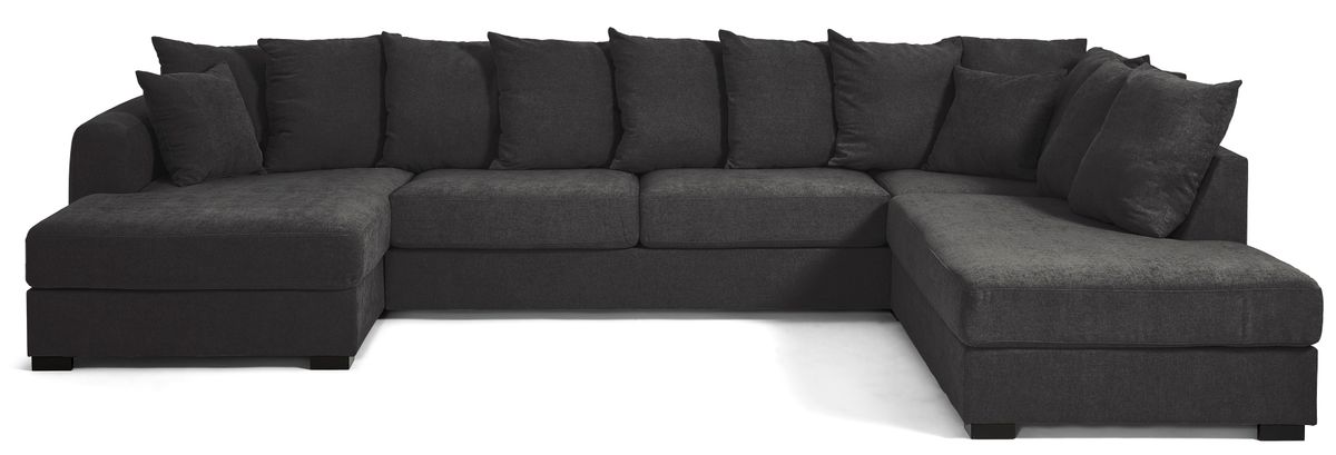 Town 3-sits soffa med schäslong vänster och divan höger