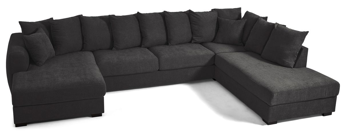 Town 3-sits soffa med schäslong vänster och divan höger view 3