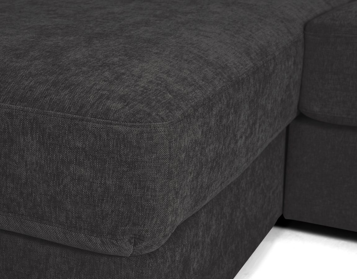 Town 3-sits soffa med schäslong vänster och divan höger view 5