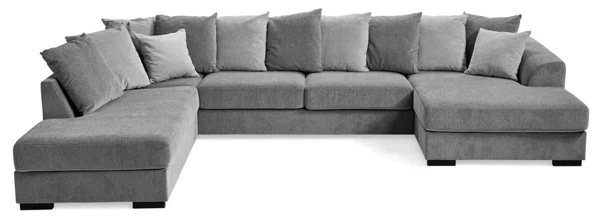 Town 3-sits soffa med divan vänster och schäslong höger view 3