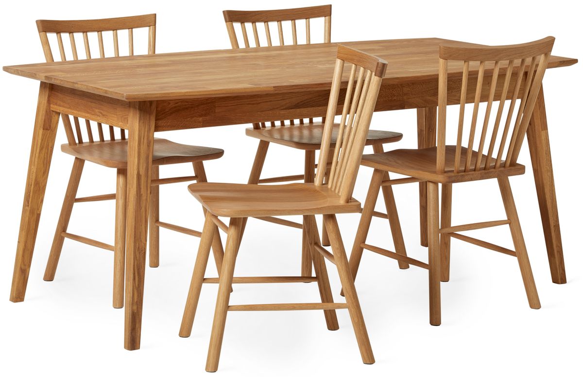 Ekerö Matgrupp med 4 stolar Vista