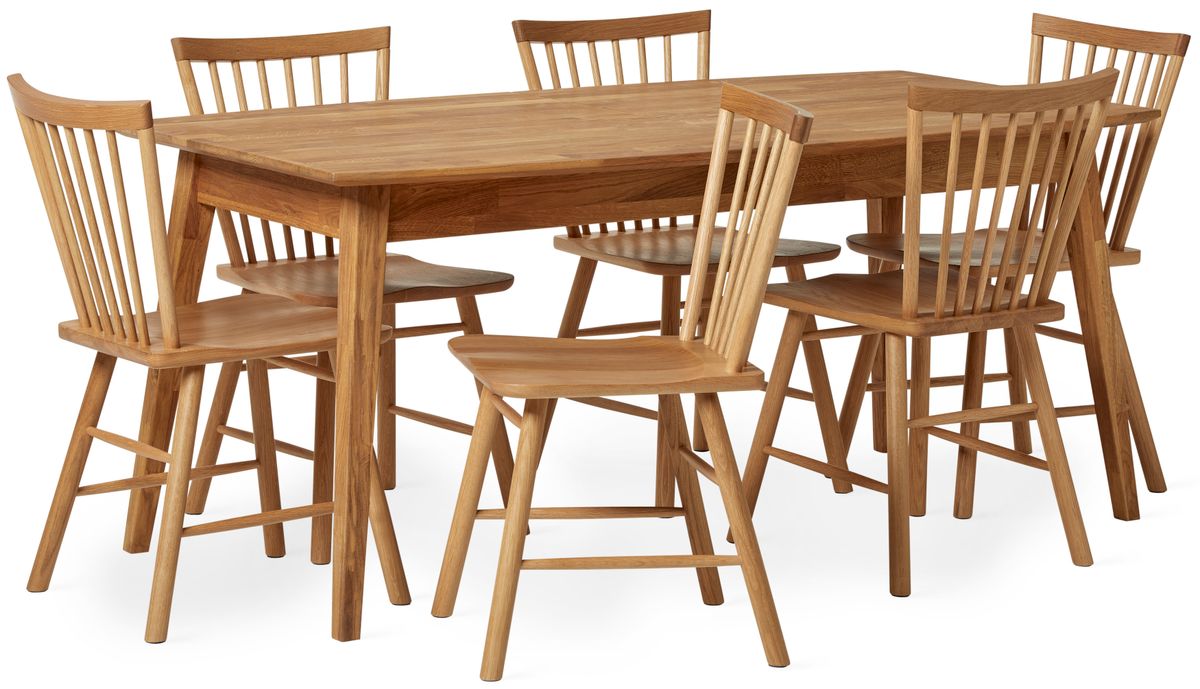 Ekerö Matgrupp med 6 stolar Vista