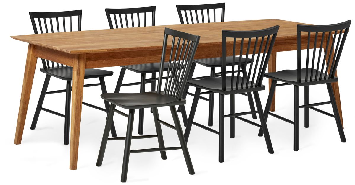 Ekerö Matgrupp med 6 stolar Vista