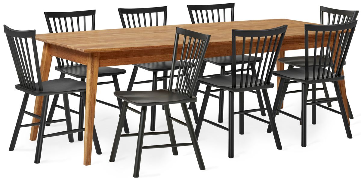 Ekerö Matgrupp med 8 stolar Vista