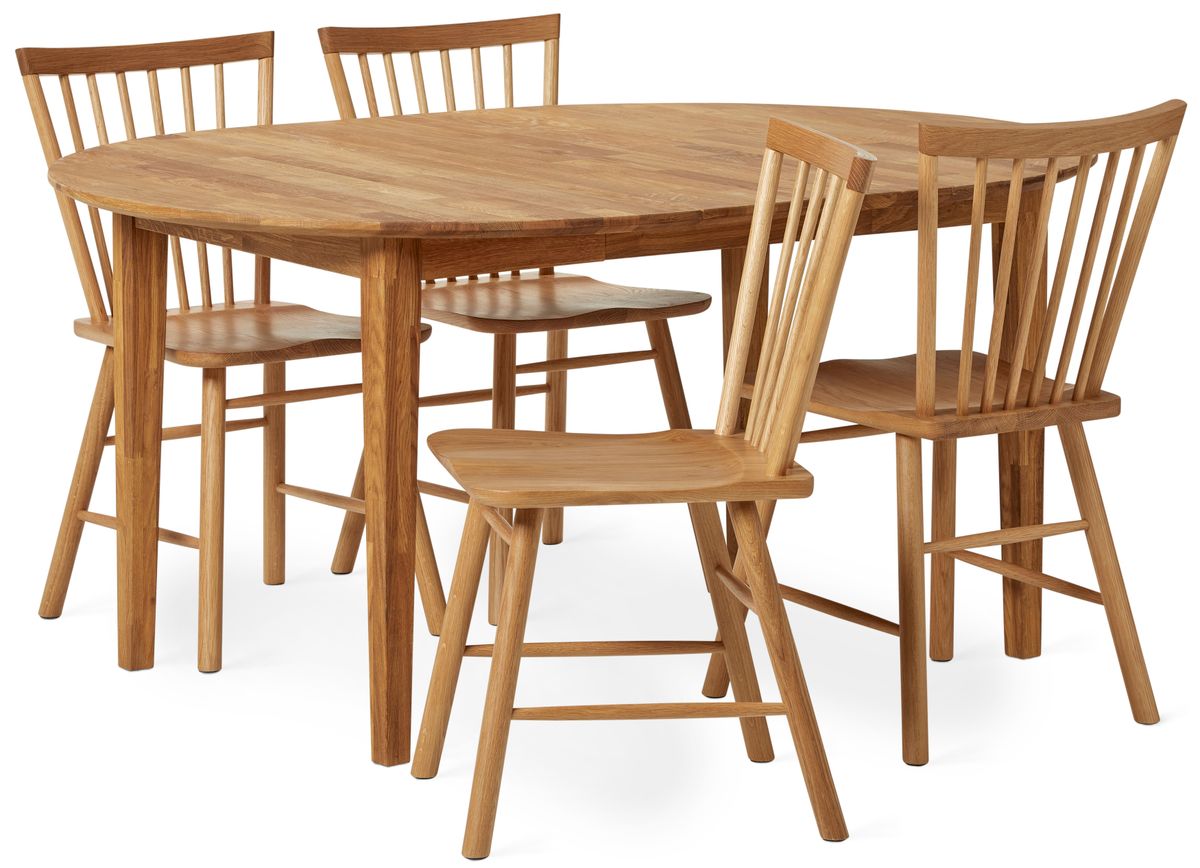 Ekerö Matgrupp med 4 stolar Vista