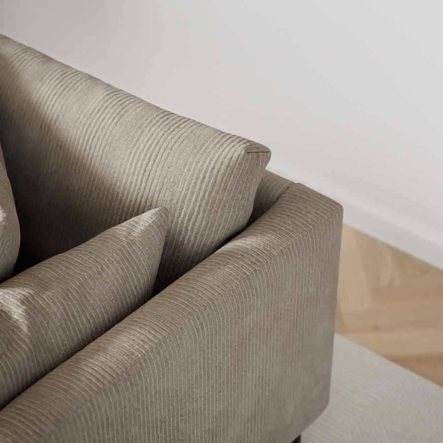 Harper 3-sits soffa med divan vänster view 6