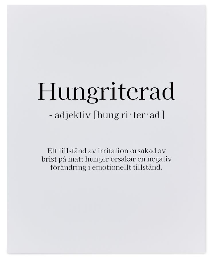 Hungriterad Poster