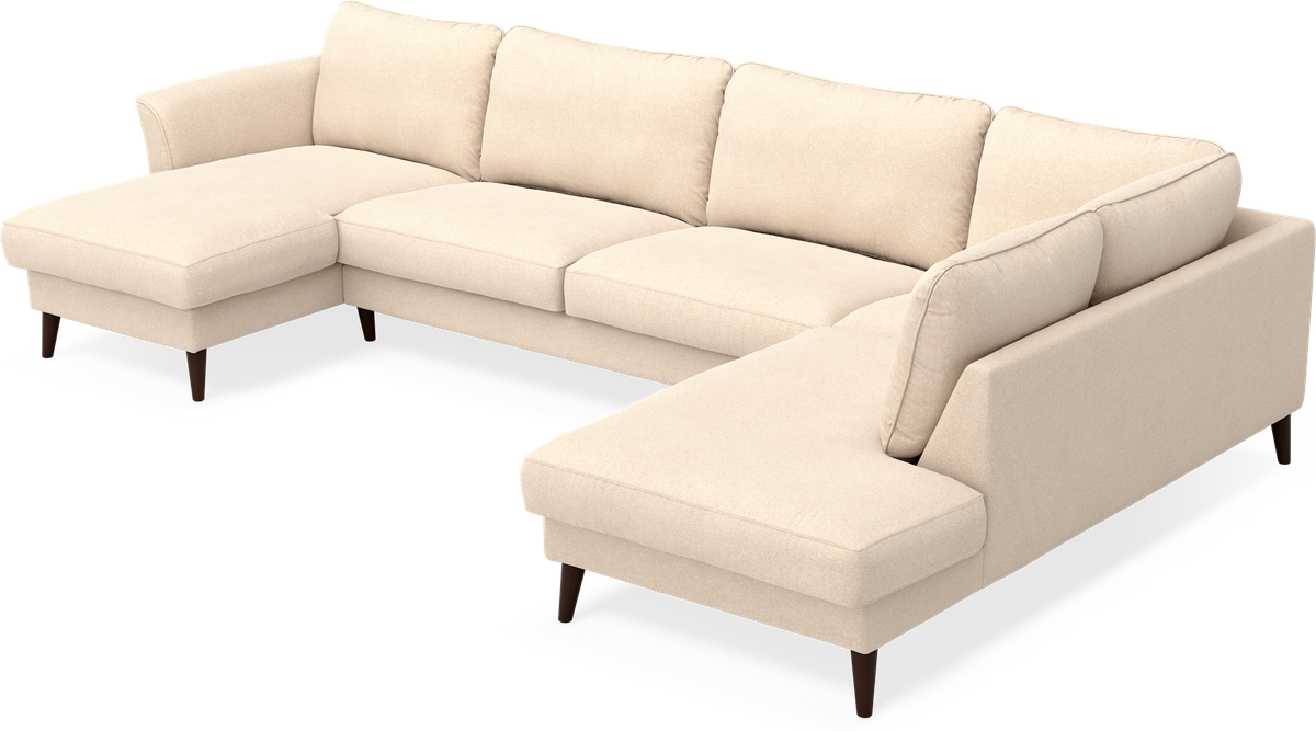 Bridge 3-sits soffa med schäslong vänster och divan höger view 3