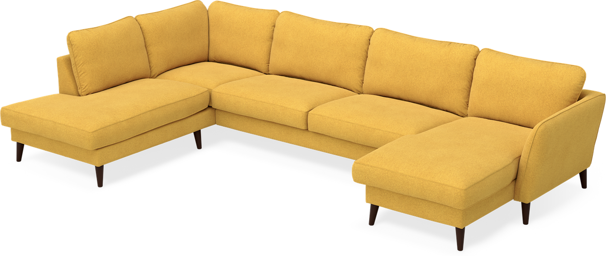 Bridge 3-sits soffa med divan vänster och schäslong höger view 3