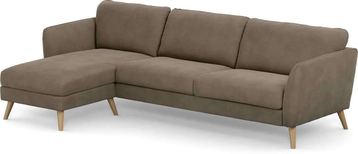 Bridge 3-sits soffa med schäslong vänster view 3