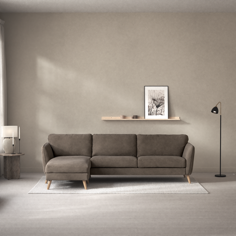 Bridge 3-sits soffa med schäslong vänster view 5