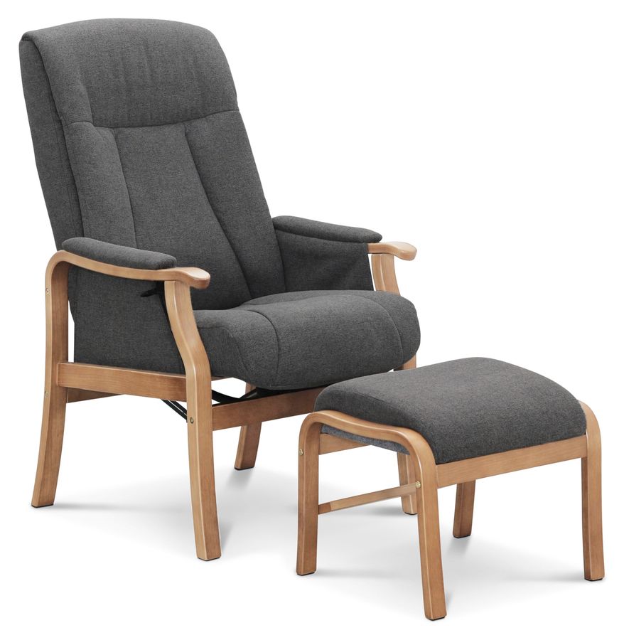 Rune Fåtölj med fotpall