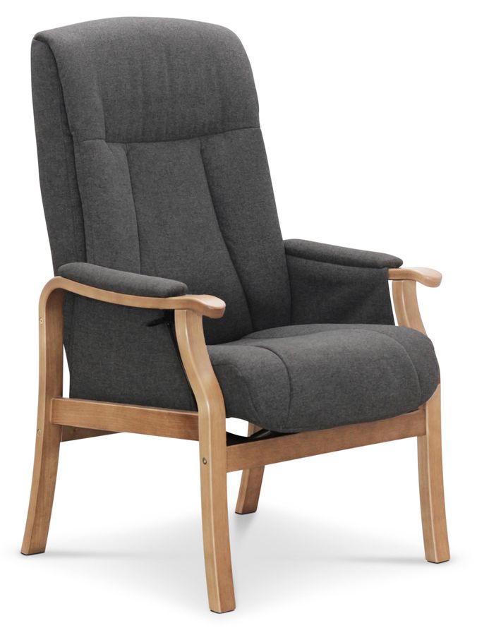 Rune Fåtölj med fotpall view 3