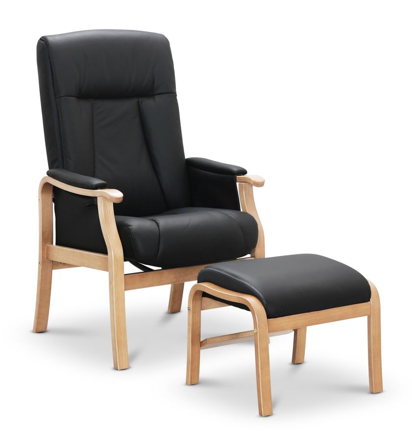 Rune Fåtölj med fotpall